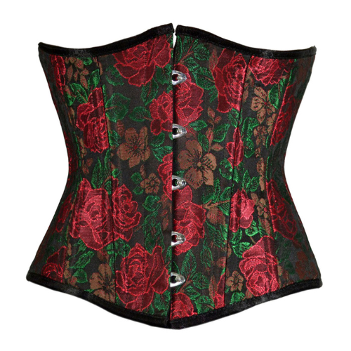Flower Authentic Steel Boned Waist Training Underbust Corset