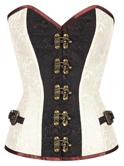 Brocade Authentic Steel Boned  Overbust Corset