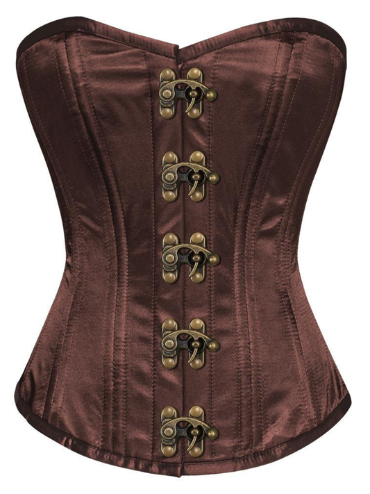 Satin Waist Training Overbust Corset
