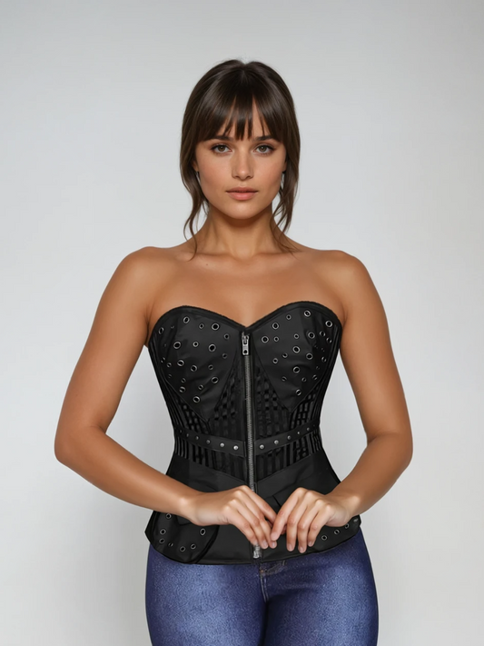 Gothic Authentic Steel Boned Overbust Corset