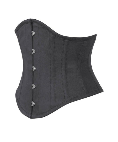 Black Cotton Underbust Corset