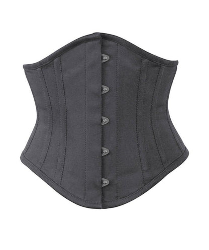 Black Cotton Underbust Corset