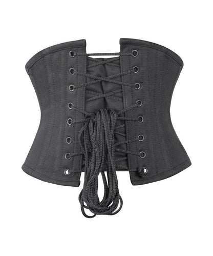 Black Cotton Underbust Corset