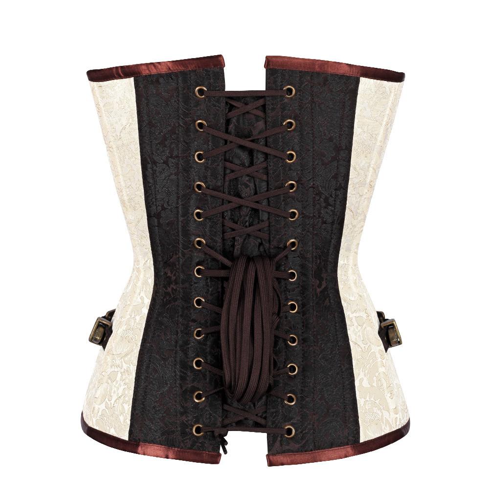 Brocade Authentic Steel Boned  Overbust Corset