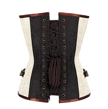 Brocade Authentic Steel Boned  Overbust Corset