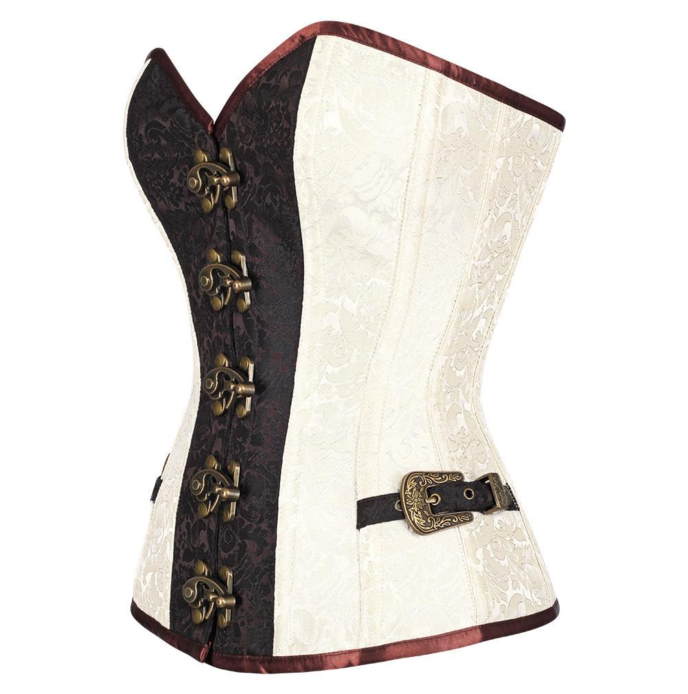 Brocade Authentic Steel Boned  Overbust Corset