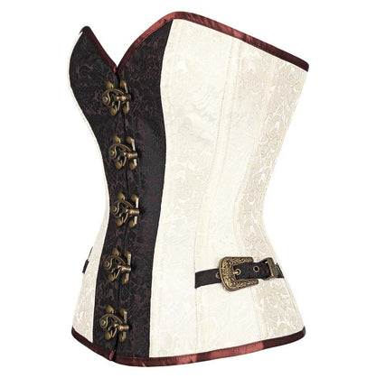 Brocade Authentic Steel Boned  Overbust Corset
